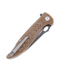 Нож складной QSP Knife Locust 9,8 см, сталь 154CM, рукоять Micarta Brown