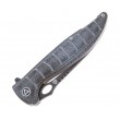 Нож складной QSP Knife Locust 9,8 см, сталь 154CM, рукоять Micarta Black - фото № 3