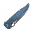 Нож складной QSP Knife Locust 9,8 см, сталь 154CM, рукоять Micarta Blue - фото № 3