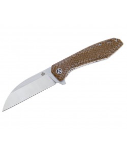 Нож складной QSP Knife Pelican 9,2 см, сталь S35VN, рукоять Micarta Brown