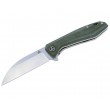 Нож складной QSP Knife Pelican 9,2 см, сталь S35VN, рукоять Micarta Green - фото № 1