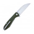 Нож складной QSP Knife Pelican 9,2 см, сталь S35VN, рукоять Micarta Green - фото № 2