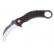 Нож складной QSP Knife Eagle 7,7 см, сталь D2, рукоять G10 Black - фото № 1