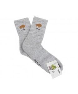Носки шерстяные Монголия ”Yak” (серый) оригинал