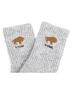 Носки шерстяные Монголия ”Yak” (серый) оригинал