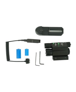 Лазерный целеуказатель подствольный (ЛЦУ) + подствольный фонарь RealArm BST-7 (зеленый)