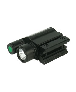 Лазерный целеуказатель подствольный (ЛЦУ) + подствольный фонарь RealArm BST-7 (зеленый)