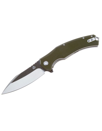 Нож складной QSP Knife Snipe 9,1 см, сталь D2, рукоять G10 Green