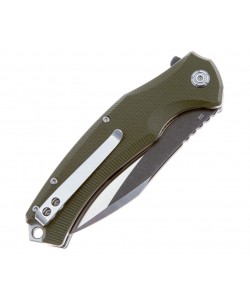 Нож складной QSP Knife Snipe 9,1 см, сталь D2, рукоять G10 Green