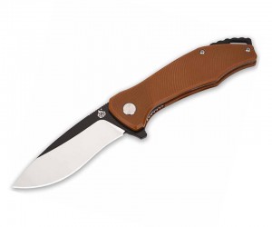 Нож складной QSP Knife Raven 8,6 см, сталь D2, рукоять G10 Brown