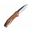 Нож складной QSP Knife Raven 8,6 см, сталь D2, рукоять G10 Brown - фото № 2