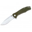Нож складной QSP Knife Raven 8,6 см, сталь D2, рукоять G10 Green - фото № 1