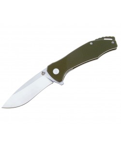 Нож складной QSP Knife Raven 8,6 см, сталь D2, рукоять G10 Green