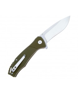 Нож складной QSP Knife Raven 8,6 см, сталь D2, рукоять G10 Green