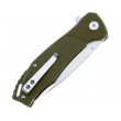 Нож складной QSP Knife Raven 8,6 см, сталь D2, рукоять G10 Green - фото № 4