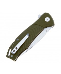 Нож складной QSP Knife Raven 8,6 см, сталь D2, рукоять G10 Green