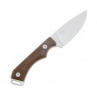 Нож QSP Knife Workaholic 8,9 см, сталь N690, рукоять Micarta Brown - фото № 2
