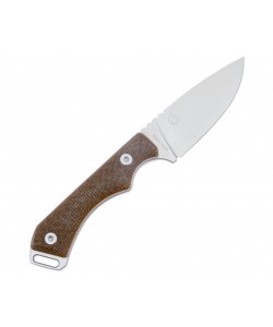 Нож QSP Knife Workaholic 8,9 см, сталь N690, рукоять Micarta Brown