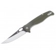 Нож складной QSP Knife Gavial 10,2 см, сталь D2, рукоять G10 Green - фото № 1