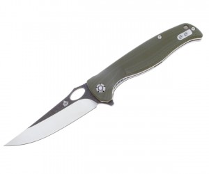 Нож складной QSP Knife Gavial 10,2 см, сталь D2, рукоять G10 Green