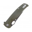 Нож складной QSP Knife Gavial 10,2 см, сталь D2, рукоять G10 Green - фото № 4