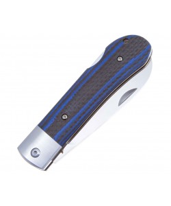 Нож складной QSP Knife Worker 8,8 см, сталь N690, рукоять Carbon Blue