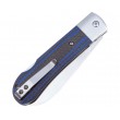 Нож складной QSP Knife Worker 8,8 см, сталь N690, рукоять Carbon Blue - фото № 4