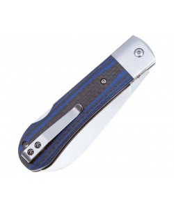 Нож складной QSP Knife Worker 8,8 см, сталь N690, рукоять Carbon Blue