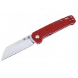 Нож складной QSP Knife Penguin 7,8 см, сталь D2, рукоять Micarta Red - фото № 1