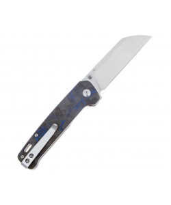 Нож складной QSP Knife Penguin 7,8 см, сталь D2, рукоять Carbon Blue