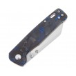 Нож складной QSP Knife Penguin 7,8 см, сталь D2, рукоять Carbon Blue - фото № 4