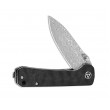 Нож складной QSP Knife Hawk 8,2 см, сталь Damascus, рукоять Carbon Grey - фото № 3