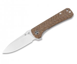 Нож складной QSP Knife Hawk 8,2 см, сталь 14C28N, рукоять Micarta Brown 
