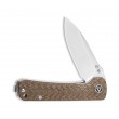 Нож складной QSP Knife Hawk 8,2 см, сталь 14C28N, рукоять Micarta Brown  - фото № 2