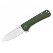 Нож складной QSP Knife Hawk 8,2 см, сталь 14C28N, рукоять Micarta Green - фото № 1