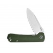Нож складной QSP Knife Hawk 8,2 см, сталь 14C28N, рукоять Micarta Green - фото № 2