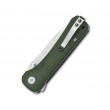 Нож складной QSP Knife Hawk 8,2 см, сталь 14C28N, рукоять Micarta Green - фото № 3