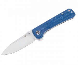 Нож складной QSP Knife Hawk 8,2 см, сталь 14C28N, рукоять Micarta Blue