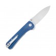 Нож складной QSP Knife Hawk 8,2 см, сталь 14C28N, рукоять Micarta Blue - фото № 2