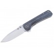 Нож складной QSP Knife Hawk 8,2 см, сталь 14C28N, рукоять Micarta Black - фото № 1