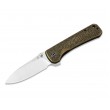 Нож складной QSP Knife Hawk 8,2 см, сталь 14C28N, рукоять Brass - фото № 1