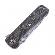 Нож складной QSP Knife Hawk 8,2 см, сталь Damascus, рукоять Carbon Dark Gray - фото № 3