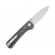 Нож складной QSP Knife Hawk 8,2 см, сталь S35VN, рукоять Carbon Gray - фото № 2