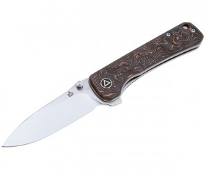 Нож складной QSP Knife Hawk 8,2 см, сталь S35VN, рукоять Carbon Copper