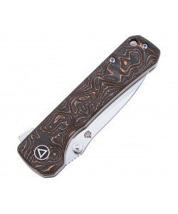 Нож складной QSP Knife Hawk 8,2 см, сталь S35VN, рукоять Carbon Copper