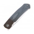Нож складной QSP Knife Gannet 8,6 см, сталь 154CM, рукоять Micarta Black - фото № 3