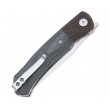 Нож складной QSP Knife Gannet 8,6 см, сталь 154CM, рукоять Micarta Black - фото № 4