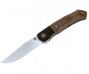 Нож складной QSP Knife Gannet 8,6 см, сталь 154CM, рукоять Micarta Brown