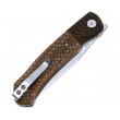 Нож складной QSP Knife Gannet 8,6 см, сталь 154CM, рукоять Micarta Brown - фото № 4