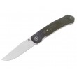 Нож складной QSP Knife Gannet 8,6 см, сталь 154CM, рукоять Micarta Green - фото № 1